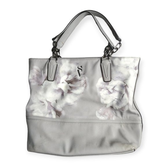 Simply Vera Vera Wang Handbags - Simply Vera Vera Wang Gray & White Catherine Tote